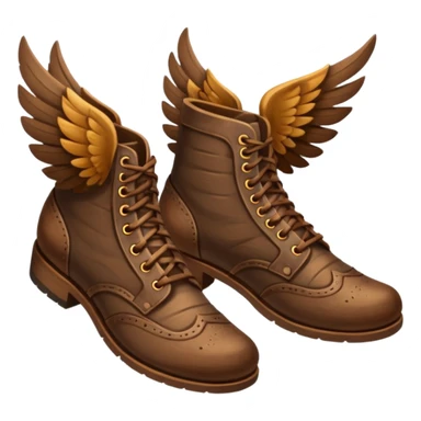 winged shoes sticker