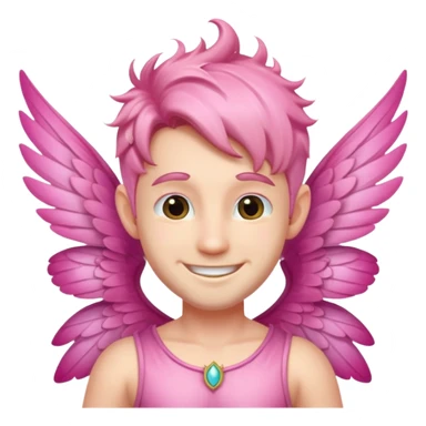 pink male fairy sticker