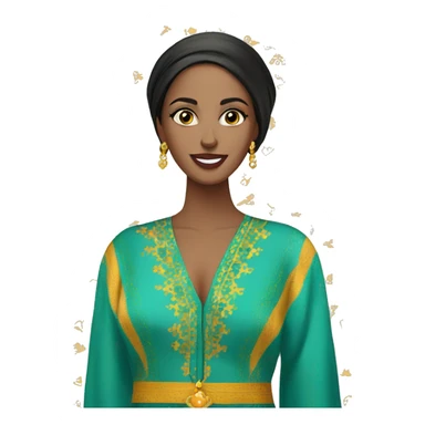 Moroccan caftan  sticker