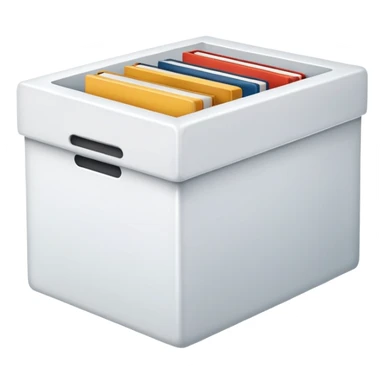 Beautiful white box with books sticker