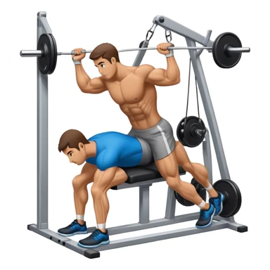 side-view man cable-machine tricep-pushdown sticker