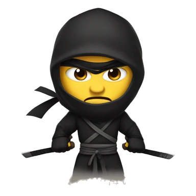 Angry ninja sticker