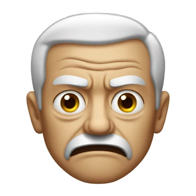 angry old man sticker