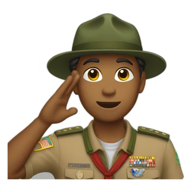 scout salute sticker