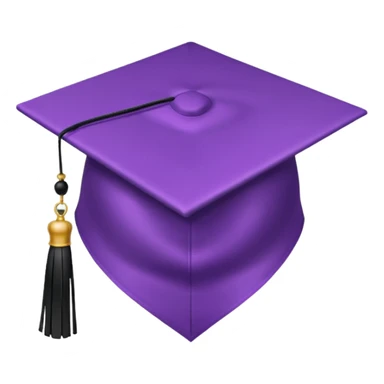 lilac standard graduation cap sticker