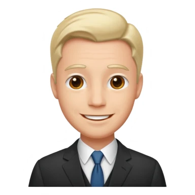 Victor Van Dort from Corpse Bride  head happy sticker