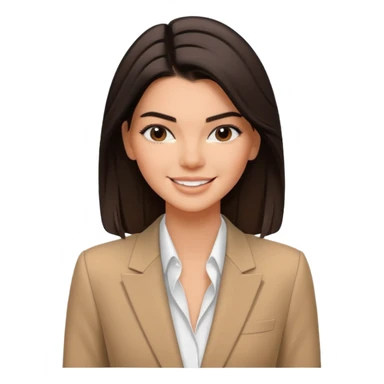 kendall jenner in einem professionellen setup sticker