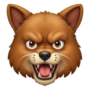 Angry dog sticker