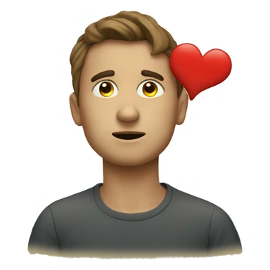 think with heart  sticker