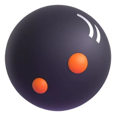 modern minimalist 3D sphere logo sticker