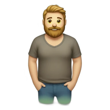gay-bear-man-with-belly-and-beard sticker