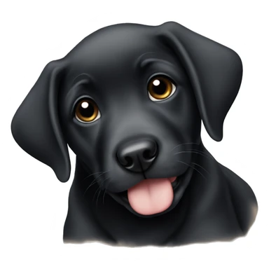 black lab puppy sticker