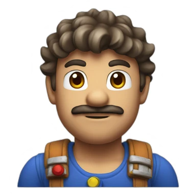 Mario as a developer sticker