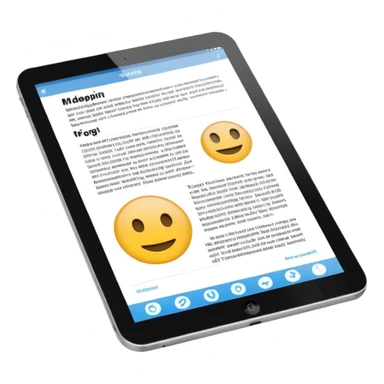 web article on tablet sticker