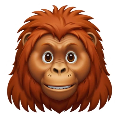 An orangutan sticker