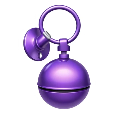 purple bike bell  sticker