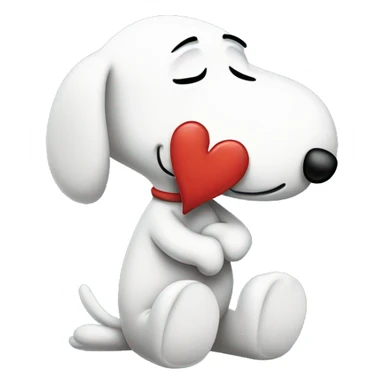 Snoopy being broken hearted  sticker