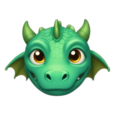 Sad Dragon sticker