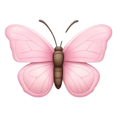 adorable light pink butterfly sticker