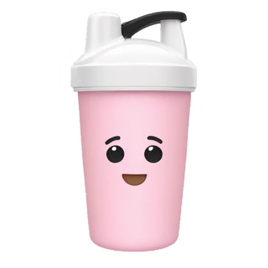 Light Pink protein shaker cup sticker
