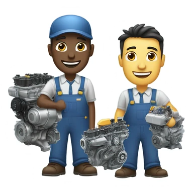 Guy who sells car engines sticker