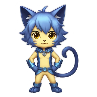 Catboy-Chibi-Sona-Shiny-Fakémon full body sticker