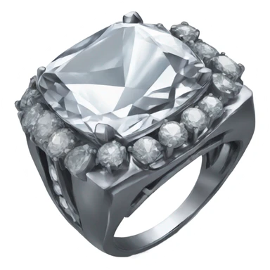 Ring with insanely massive diamond  sticker