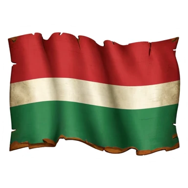 Old hungarian flag  sticker