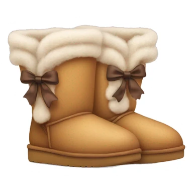 cute uggs with bows sticker
