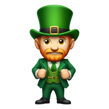 Fighting irish mascot sticker