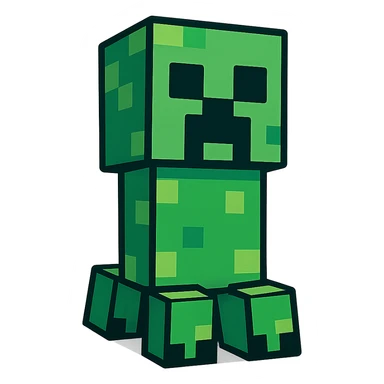 Minecraft creeper sticker