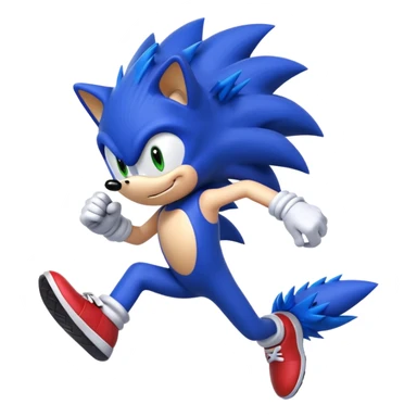 Make sonic the hedgehog to a pose sticker