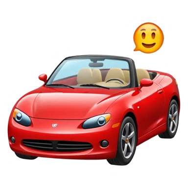  авто з відкидним верхом emodji sticker