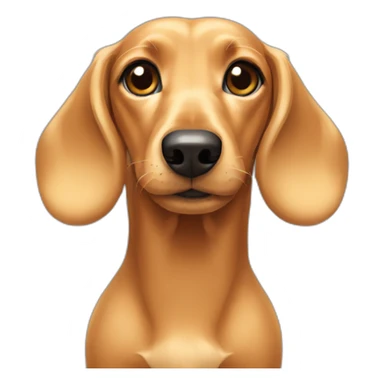 blonde dachsund sticker