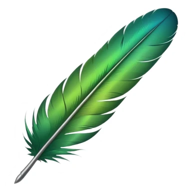 green bird feather

 sticker