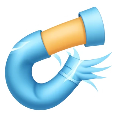 Wind coming out of an elbow  sticker