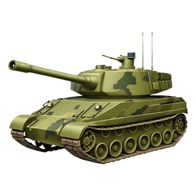 Military tank sticker