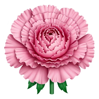 Pink carnation emojis sticker