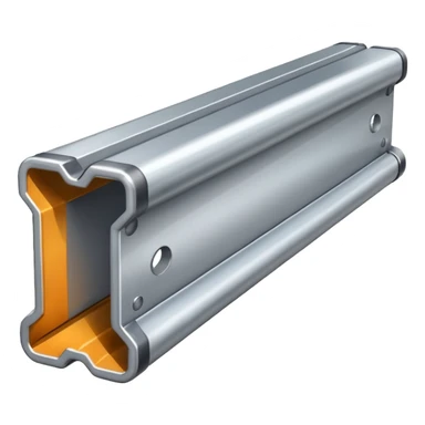 clean and industrial metal beam sticker