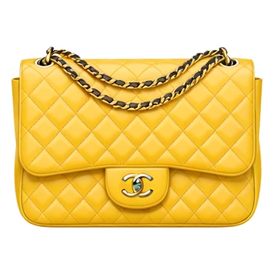 light yellow chanel bag sticker