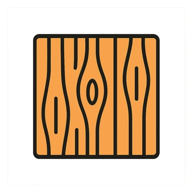 wooden acoustic panel, stylized, light brown wood, minimal design sticker