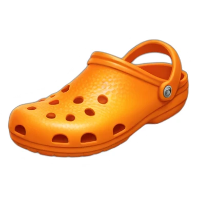 orange crocs sticker