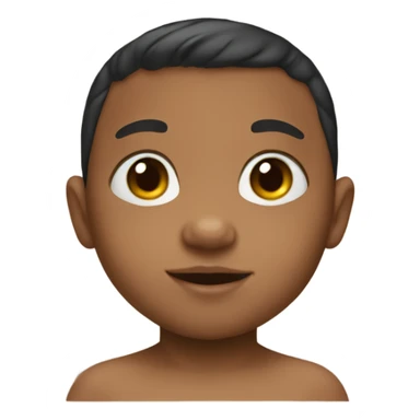 Biracial boy baby sticker