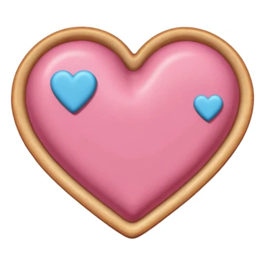 Pan concha en forma de corazón  sticker