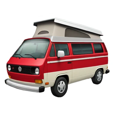 VW Westfalia Vanagon Red Pop Top sticker