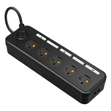 3 way power strip sticker