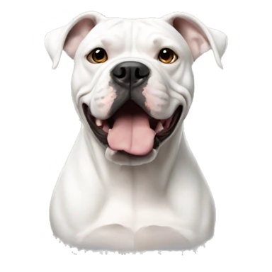 American Bulldog white sticker