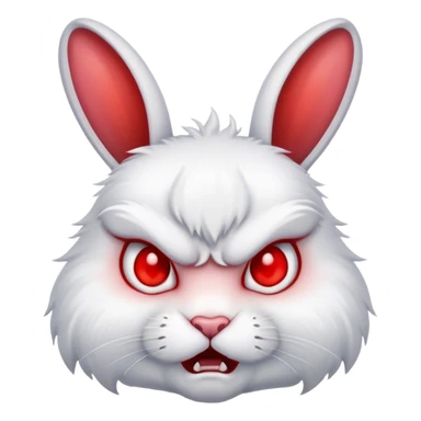 Very angry bunny sticker