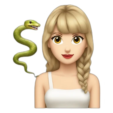 Taylor swift with snake sticker