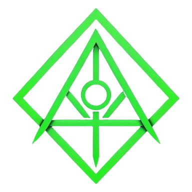 Emoji, dark futuristic occult sigil, symmetrical geometric shape, black metal, gothic cyber aesthetic, minimal flat design, sharp edges, centered, transparent background sticker